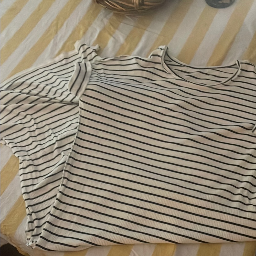 Striped Black and White Women's Dress